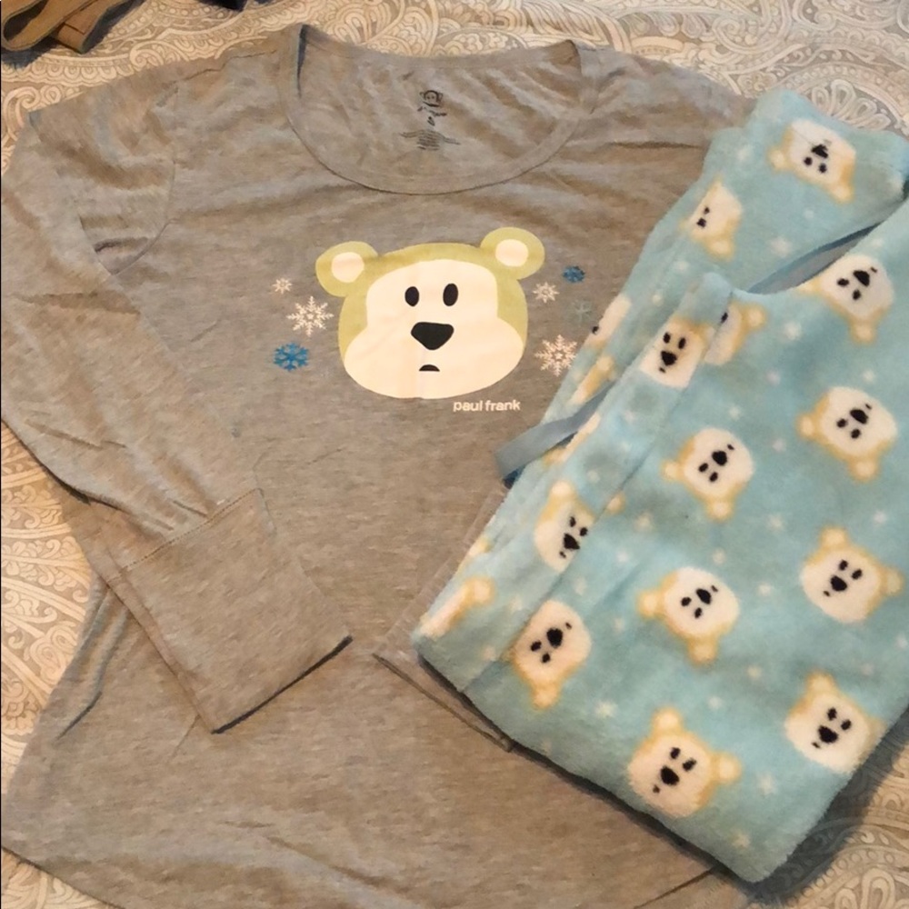 4/$20 Paul Frank Issac Polar Bear Pajamas, Sz Sm